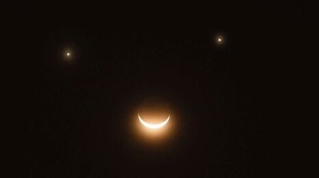 Rare Triple Conjunction to Create Cosmic Smiley Face Lights Up Morning Sky